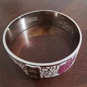 Authentic Coach Silver Plated Bracelet